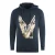 Cavalli Class Gouden Adelaar Logo Donkerblauwe Hoodie