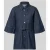 comma Overhemdblouse in denimlook met borstzakken