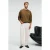 Geribde sweater met ronde hals