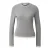 T-shirt met lange mouwen 2 in 1 met contrasterende chiffonrand dames COMMA