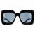 Hugo Boss Vierkant Dames Zwart Grijs Boss 1385/s