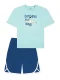 SCHIESSER Nachtkledij ‘ Teens Nightwear ‘  blauw / turquoise