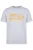 Men Plus Shirt  grijs gemêleerd / lichtoranje