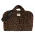 Wouf Weekendtas  chocoladebruin / zwart / offwhite