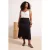 Trendyol Curve Dames Zwart Effen Maxi Grote maten Rokken