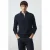 Mango Man katoenen regular fit gebreide trui – marine