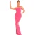 Missy Empire Dames Ruched Achter Fitted Maxi Jurk (Roze)