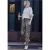 Slim Leg-broek van velours met een Loose Fit-pasvorm