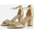 Tamaris Tamaris Sandalen met hak goud Textiel