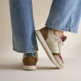 Woden Woden Ronja Sneakers rood Textiel
