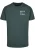 Merchcode Shirt ‘Never On Time’  donkergroen / wit