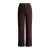 Base Level straight regular waist capri donkerbruin