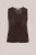 WE Fashion – Dames ajour gilet – Regular fit – Donkerbruin – Biologisch katoen –