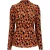 EsQualo Top Velours Leopard Skins Print