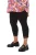Zizzi 3/4 legging met kant zwart