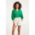 Smashed Lemon 24112 bloemen geborduurde top emerald |