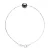 Chain Armband met Pearl Tahiti Round 9-10 mm 925