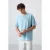Oversized Katoenmix T-Shirt met Ronde Hals en Pocket