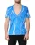 Abstracte Print V-hals T-shirt