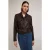 Motivi Coated Fabric Jacket With Belt Brown