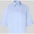 milano italy boxy fit blouse met blinde knoopsluiting