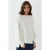 Oversized Sweatshirt met Ronde Hals en Voorkantssplit Wit