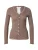rosemunde Gebreid vest ‘Babette’  bruin