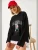 Bianco Lucci Oversized trui  grijs / rood / zwart / wit
