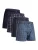 DANISH ENDURANCE Boxershorts ‘Organic Woven’  blauw / donkerblauw / wit