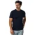 Profuomo t-shirt donkerblauw gemêleerd lyocell ronde hals