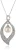 Orphelia Dames 925 Sterling Zilveren Ketting met Hangertje – Zilver ZH-4795