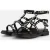 Linea Zeta Linea Zeta Sandalen zwart Leer