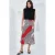 Satin A-Lijn Midi Rok met Elastische Taille