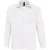 SOLS Heren Baltimore Poplin Overhemd met Lange Mouwen (Wit)