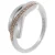 Orphelia Dames 925 Sterling Zilveren Ring – Zilver/Roze ZR-7232