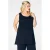 YOEK a-lijn top Plus Size – blauw