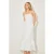 Odd Muse Strapless Peplum Midi Dress White & Polka Dot