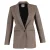 Sandro Jada geruite single-breasted blazer in bruin polyester