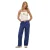 Elastische gestreepte biologische katoen broek voor dames Superdry