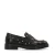 Manfield leren loafers met studs zwart
