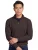 Flynch Hatton Trui Half zip bruin lamswol gemêleerd