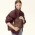 Furla leren shopper Goccia L donkerbruin