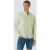 No Excess Shirt Granddad Stripe With Linen Green