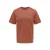 ONLY & SONS regular T-shirt roodbruin