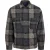 Jack And Jones Heren Bouclé Regular Overhemd met lange mouwen (Zwart)