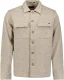 No Excess Overshirt Full Button Solid Jacquard Antraciet heren