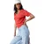Dames-T-shirt Freeman T Porter Polane Fancy Rib