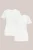 WE Fashion – Dames T-shirt met V-hals, 2-pack – Wit – Katoen –