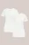 WE Fashion – Dames T-shirt met V-hals, 2-pack – Wit – Katoen –