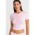 Slim Fit Cropped Blouse Met Knopen